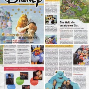 Disney Zeitungsbeilage