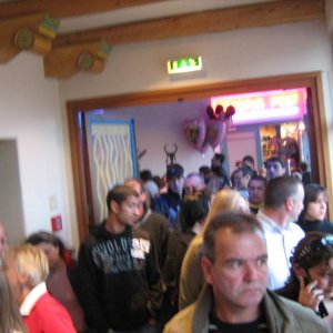 Frühstücks Warteschlampe im Santa Fe
