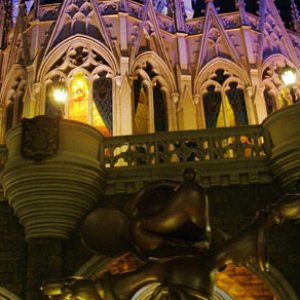 Cinderellas Castle bei Nacht