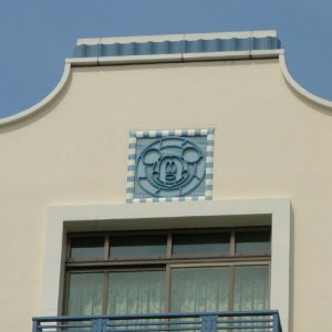 Detail an der Aussenfassade