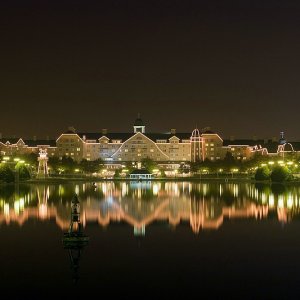Newport Bay Club by Night