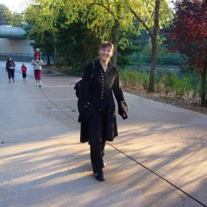 Auf dem Weg vom Hotel "Cheyenne" in den Park