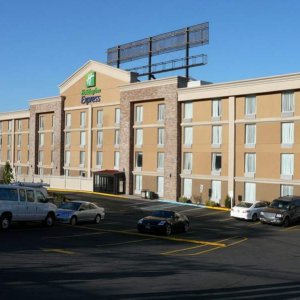 Hinterausgang des Hotels