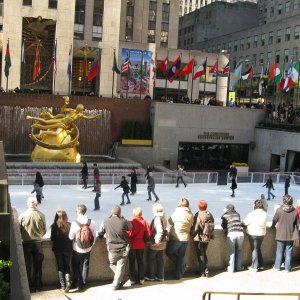 Eislauffläche am Rockefeller Center