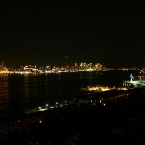 Hudson hinunter bei Nacht