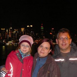Wir drei bei Nacht