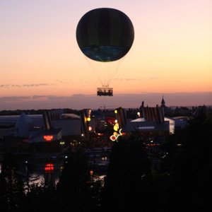 Blick auf das Village.