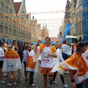 Unser Schlussläufer im Ziel