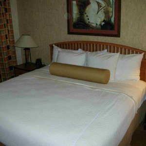 Schlafzimmer der Suite