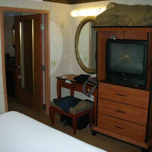 Schlafzimmer der Suite