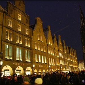 Prinzipalmarkt in Münster mit Lambertikirche
