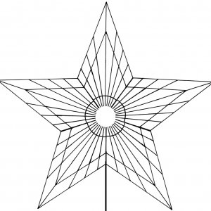 Zeichnung für Christbaumspitze