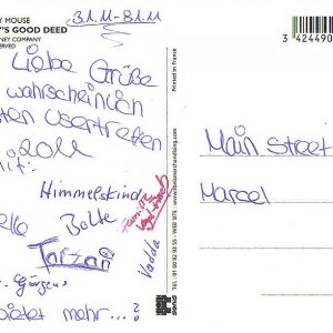 Postkarte vom längsten Usertreffen 2011 - Rückseite