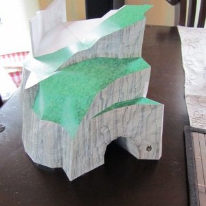 Der seitlich "Berg" - halb fertig!