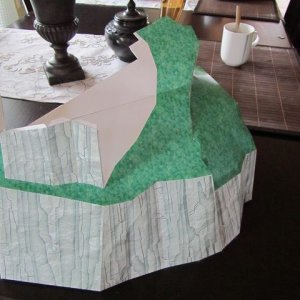 Der seitlich "Berg" - halb fertig!