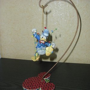 Donald Duck with Christmas Lights