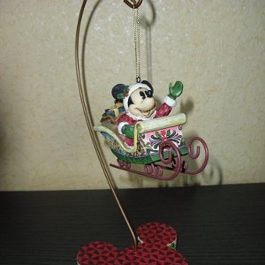 Santa Mickey Mouse in Sleigh