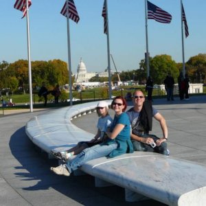 Sonnenrast am Washington Monument