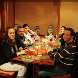 Gruppenbild ohne Fisch (v.l.n.r. Sandra, Marc, Yvonne, Lissi, Andrea, Philipp)