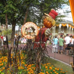 Halloweendeko auf der Main Street