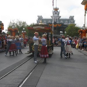 kleine Vorführung auf der Main Street