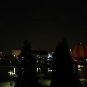 abends 23Uhr -Blick vom Hotelzimmer aus