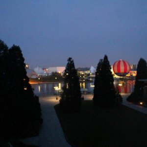 morgens 6 Uhr - Blick vom Hotelzimmer aus