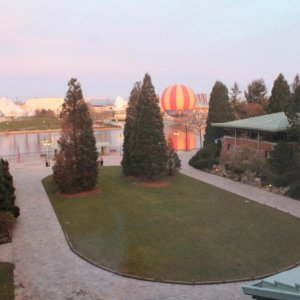morgens 7Uhr - Blick vom Hotelzimmer aus