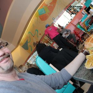 Mega-Burger im Annett´s Diner....