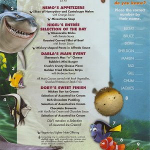 Disney Magic - Kinderspeisekarte