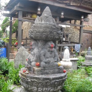 Brunnen im Anstehbereich der Expedition Everest