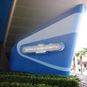 Epcot Spaceship Earth Sign