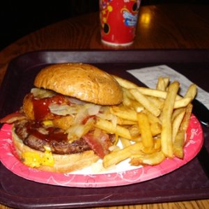 Pecos Bill - Angus Burger mit Zwiebeln