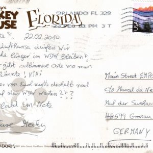 Karte Nr. 2 von Mecky aus WDW - Rückseite