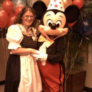 Mickey Mouse - und ich im Kostuem