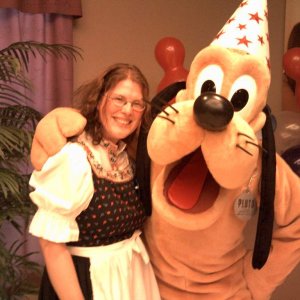 Pluto - und ich wieder in meinem Kostuem