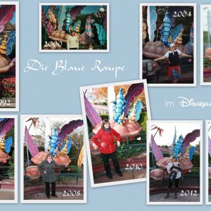 comp DLP Blaue Raupe collage