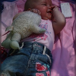 Lillian und unser Maskottchen