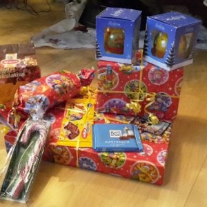 Wichtelgeschenk eingepackt 2015