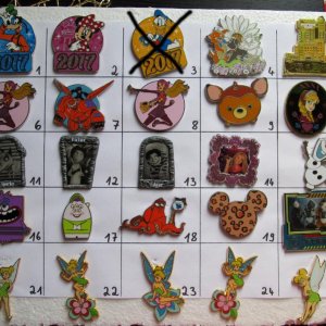 Pins 1 bis 25