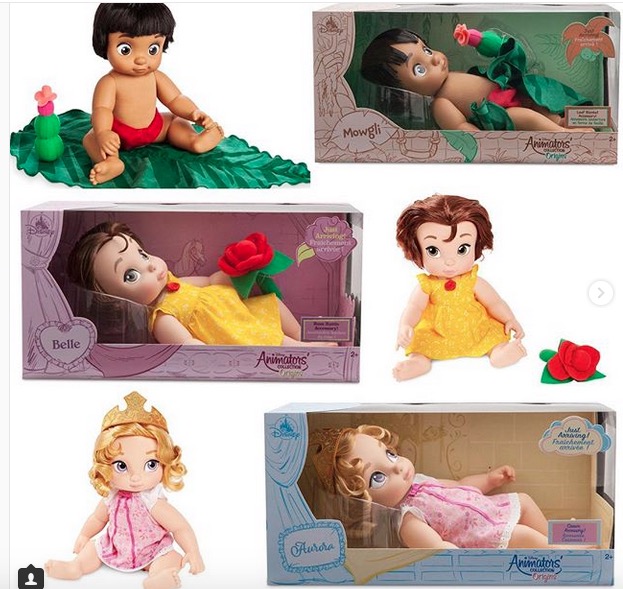 Animator's Collection Origins Series Mowgli, Belle &amp; Aurora - 11/2018 - $24.95