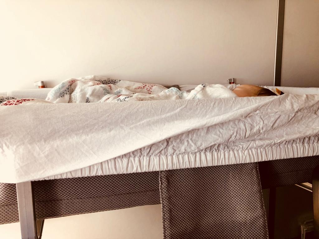 Bassinet im A380 - Reihe 88 - hinterer Teil