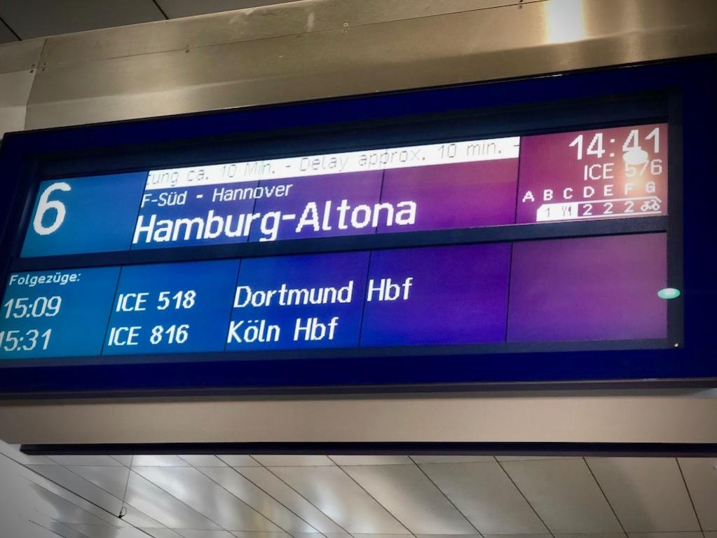 Wir starten, wie man es erwartet, mit Verspätung